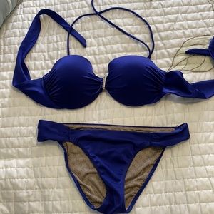 Vs blue bikini size 36b,small